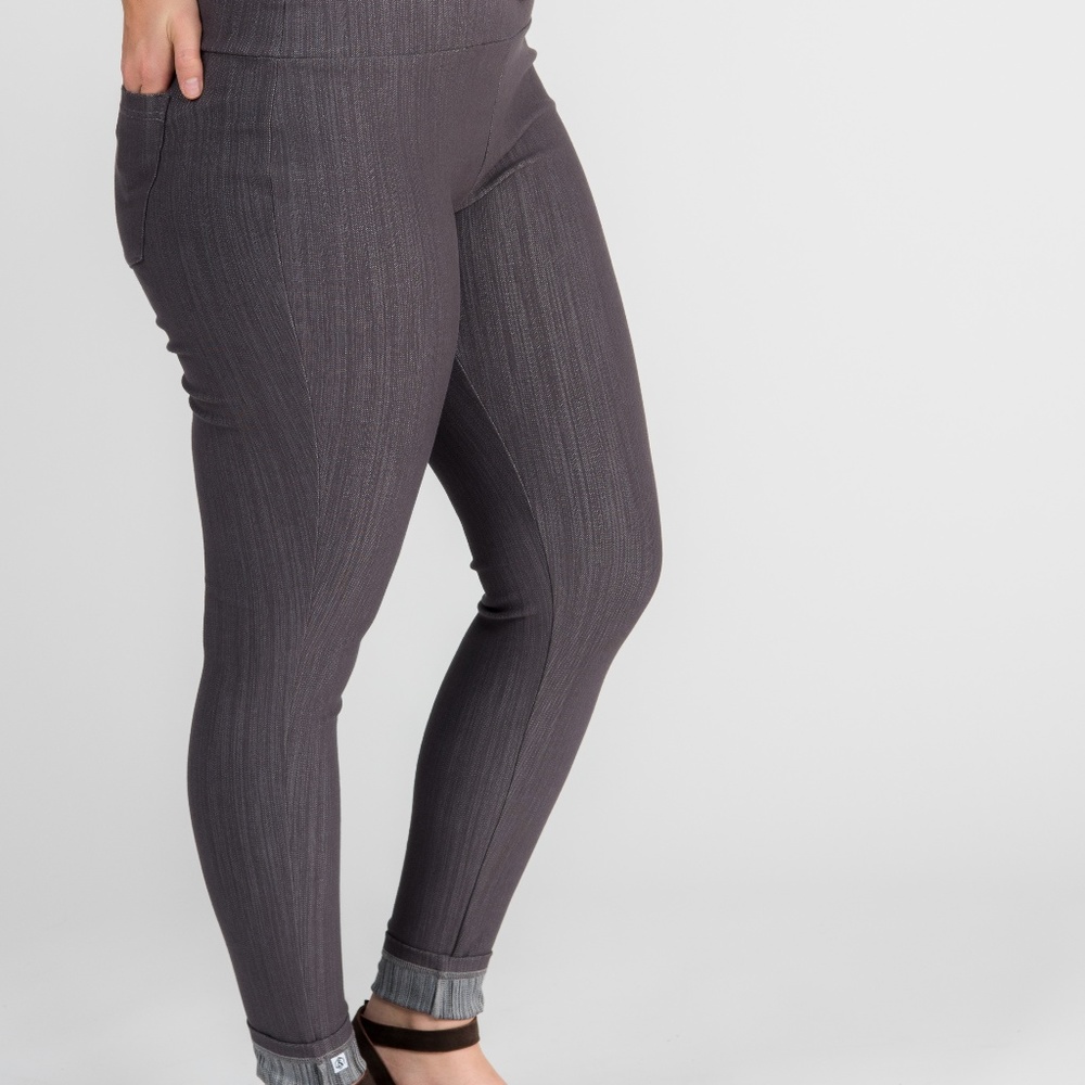 Knit Jeggings Gray  (Moto Jeggings